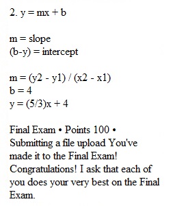 Final Exam